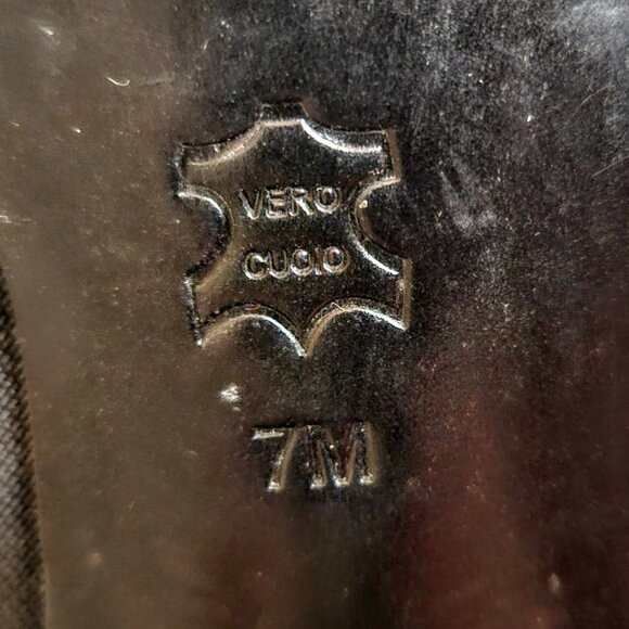 Italian made, Vero Cuoio, Black, Spiked, Ankle Boots - Picture 13 of 13